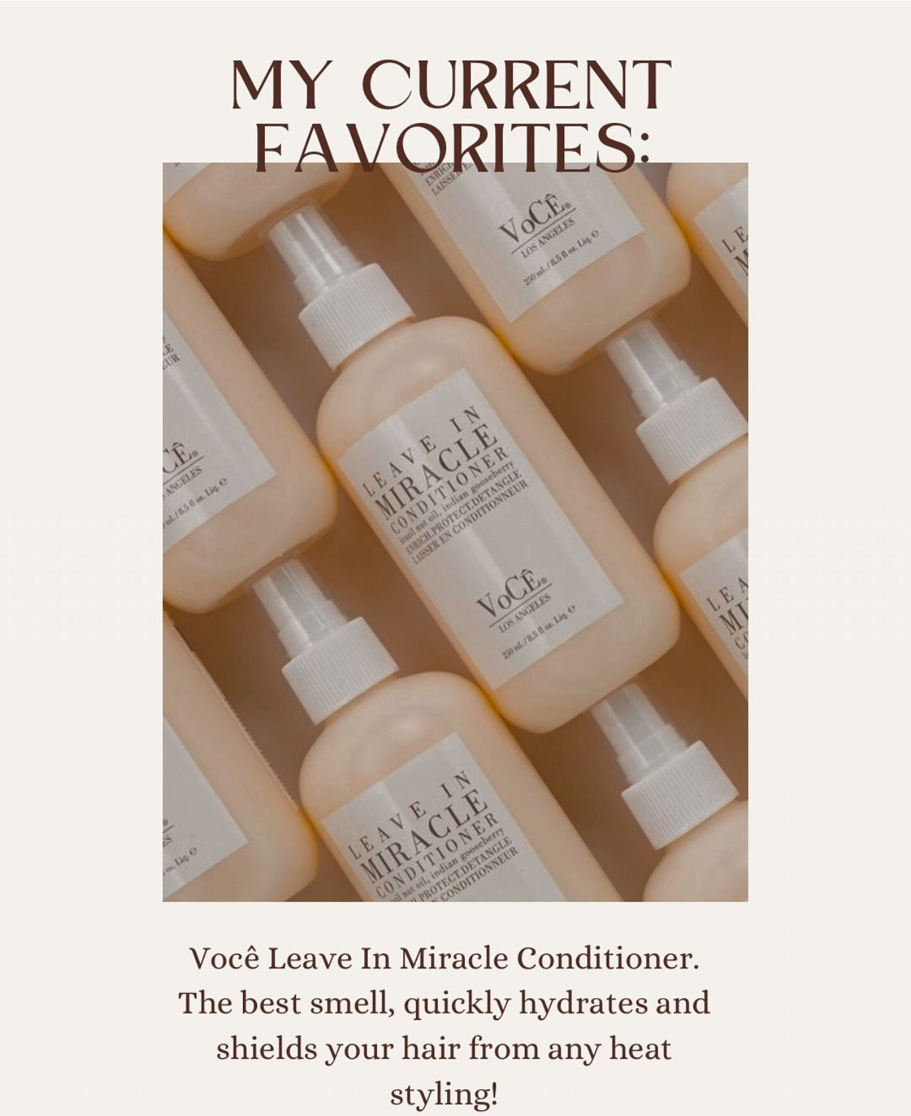 VoCE Leave-In Miracle Conditioner